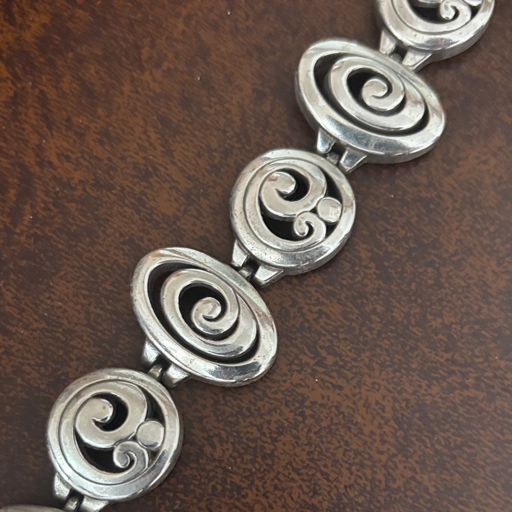 Brighton Silver plated Swirl Bracelet